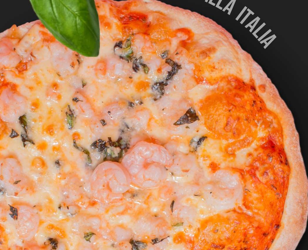 Pizza Villa Italia con camarones